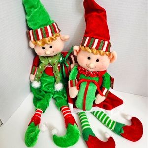 Christmas Holiday elves shelf sitters